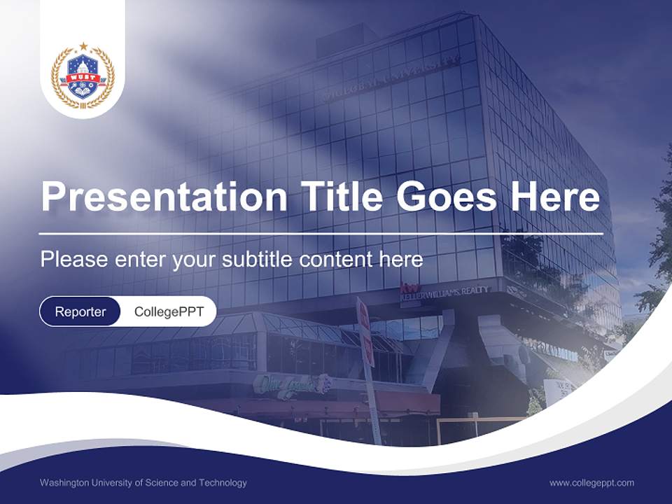 Washington University of Science and Technology Lecture Sharing and Networking Event PPT Template4:3 ratio PPT effect preview image4