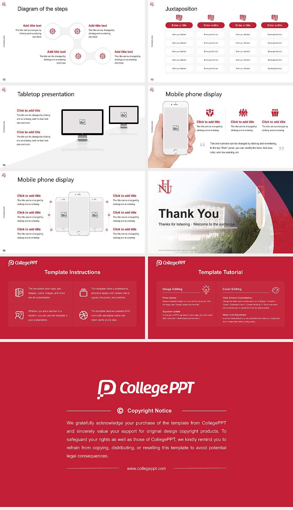 Holy Names University Competition/Entrepreneurship Contest PPT Template16:9 ratio PPT effect preview image9