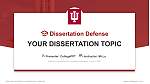 Indiana University-Purdue University-Indianapolis Graduation Thesis Defense PPT Template