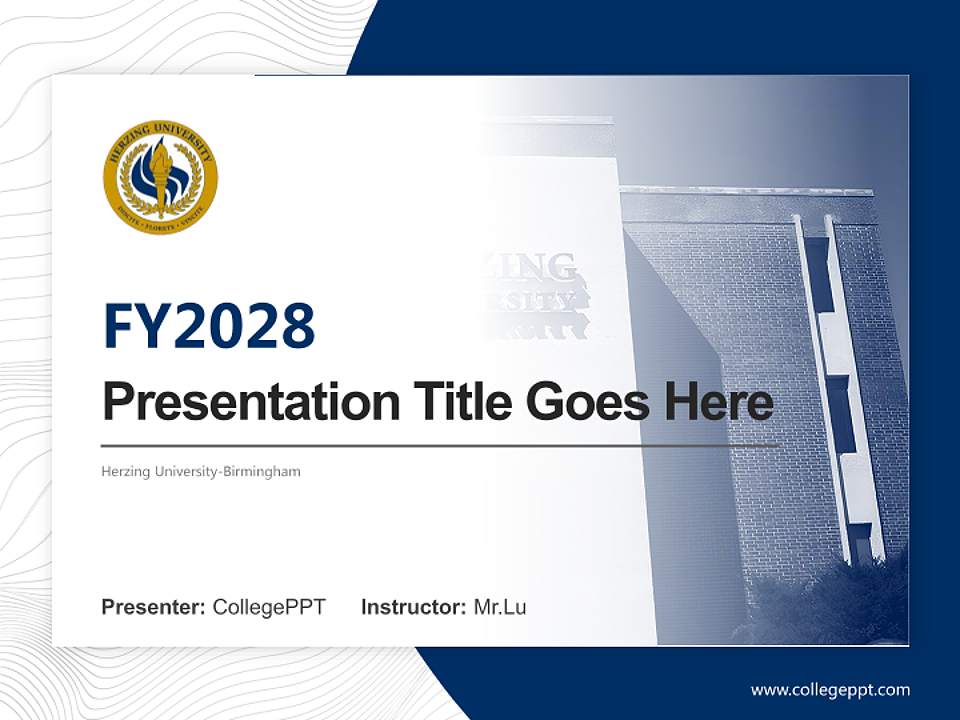 Herzing University-Birmingham Academic Presentation/Research Findings Report PPT Template4:3 ratio PPT effect preview image5