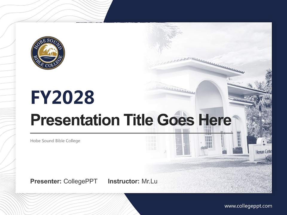 Hobe Sound Bible College Academic Presentation/Research Findings Report PPT Template4:3 ratio PPT effect preview image5