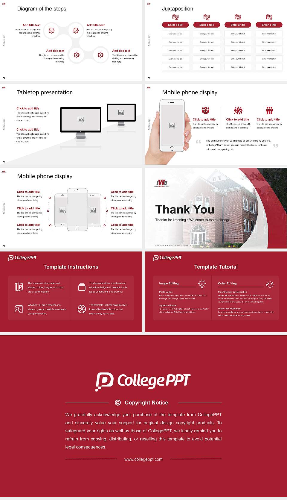 Indiana Wesleyan University-Marion Competition/Entrepreneurship Contest PPT Template16:9 ratio PPT effect preview image9