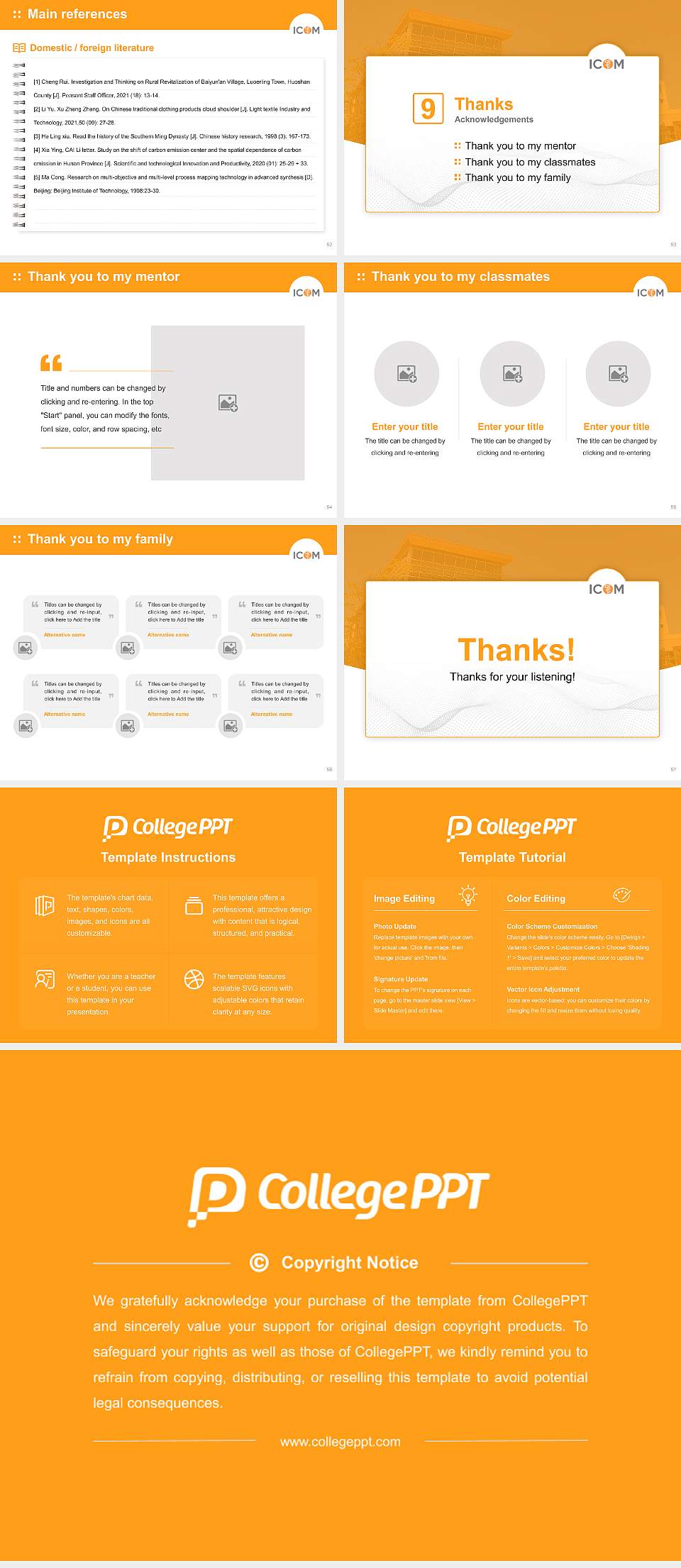 Idaho College of Osteopathic Medicine Graduation Thesis Defense PPT Template4:3 ratio PPT effect preview image7