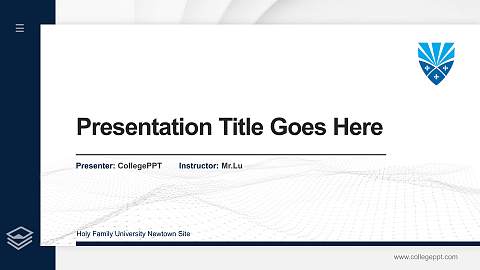 Holy Family University Newtown Site Thesis Proposal/Graduation Defense PPT Template