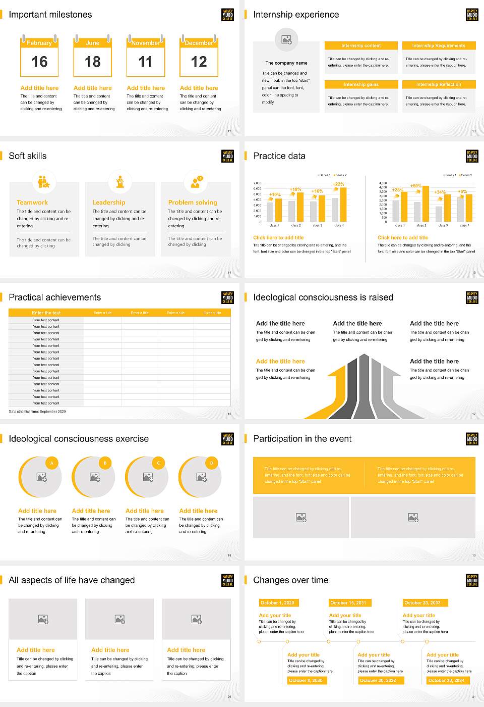 Harvey Mudd College National Scholarship Defense PPT Template16:9 ratio PPT effect preview image3