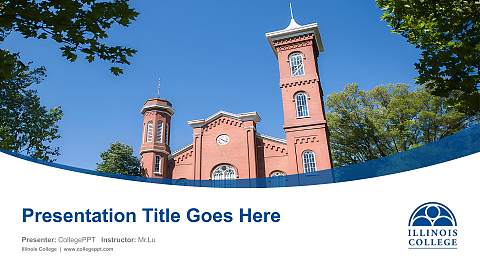 Illinois College Course/Courseware Creation PPT Template