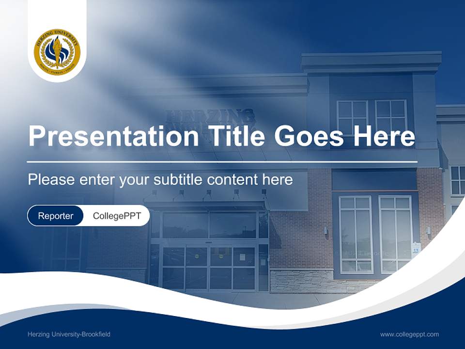 Herzing University-Brookfield Lecture Sharing and Networking Event PPT Template4:3 ratio PPT effect preview image4