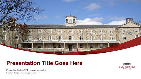 Haverford College Course/Courseware Creation PPT Template