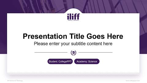 Iliff School of Theology National Scholarship Defense PPT Template