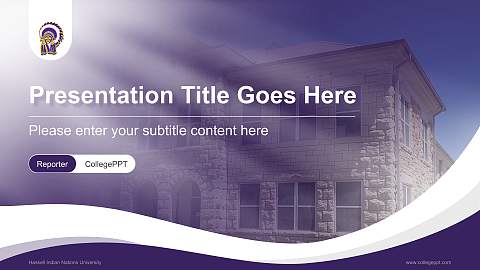 Haskell Indian Nations University Lecture Sharing and Networking Event PPT Template