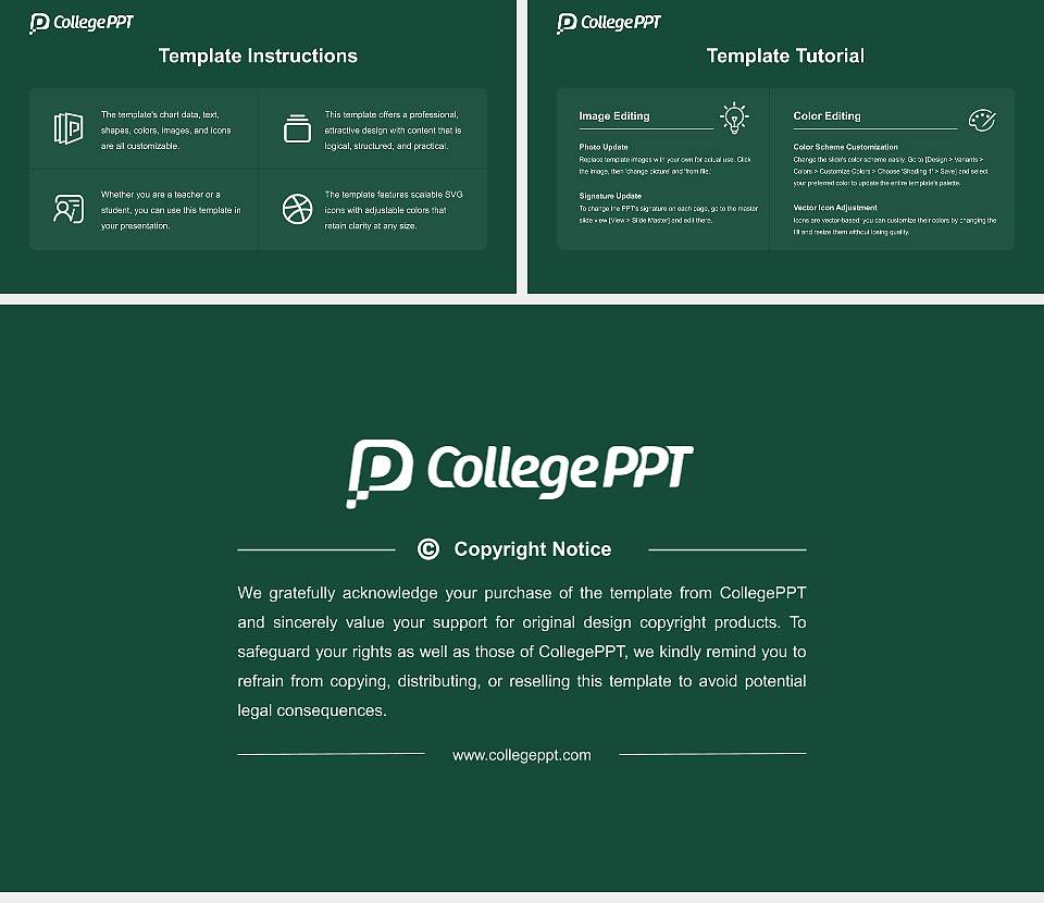 Huntington University Academic Presentation/Research Findings Report PPT Template16:9 ratio PPT effect preview image5