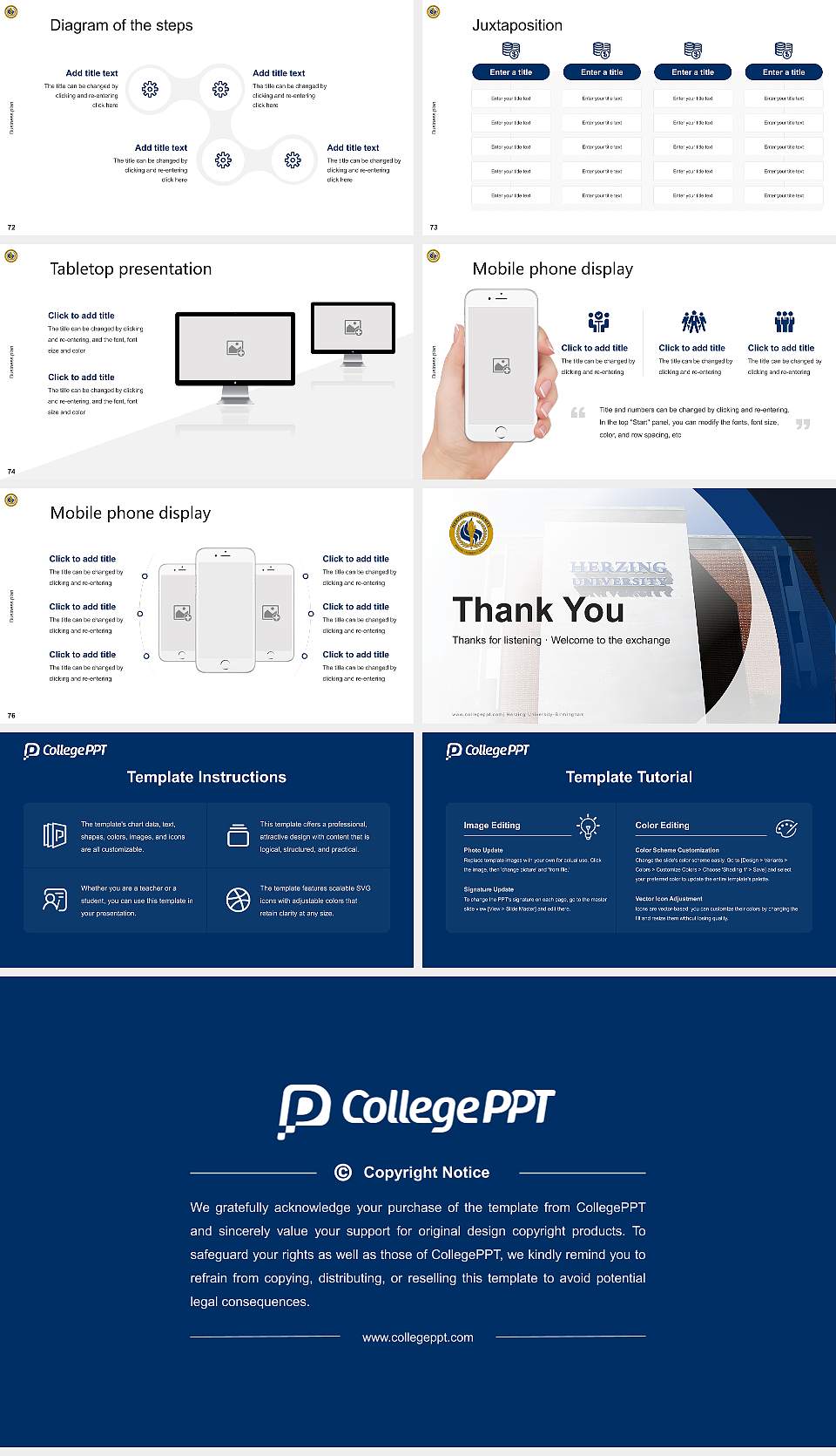 Herzing University-Birmingham Competition/Entrepreneurship Contest PPT Template16:9 ratio PPT effect preview image9