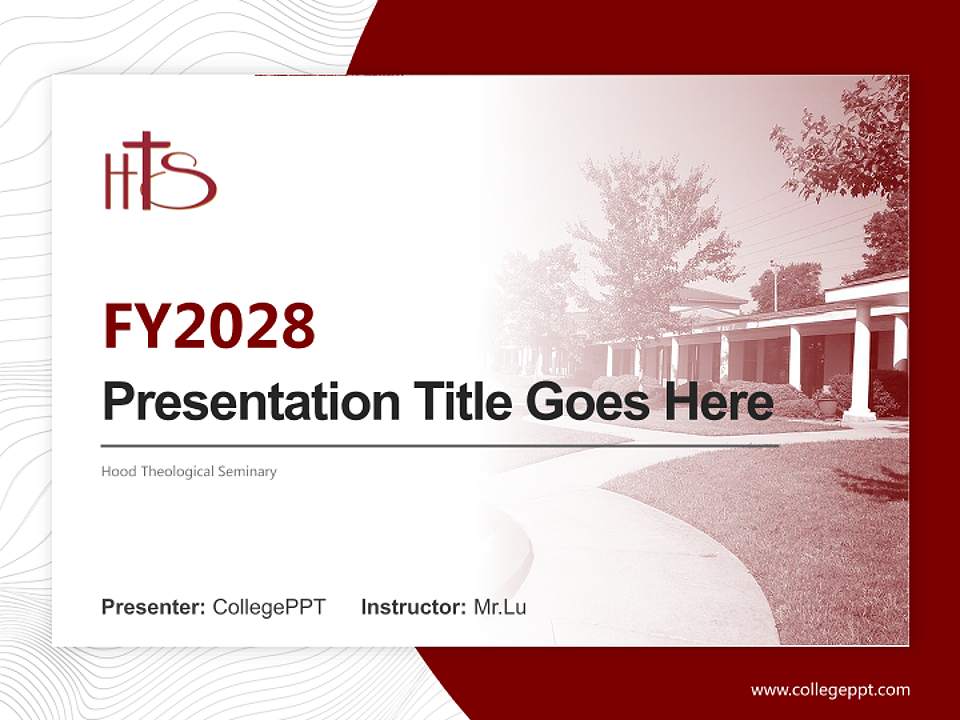Hood Theological Seminary Academic Presentation/Research Findings Report PPT Template4:3 ratio PPT effect preview image5