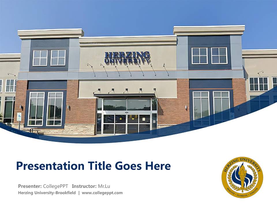 Herzing University-Brookfield Course/Courseware Creation PPT Template4:3 ratio PPT effect preview image5