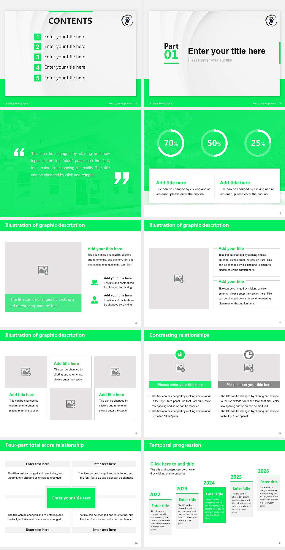 Indian Bible College Thesis Proposal/Graduation Defense PPT Template4:3 ratio PPT effect preview image2