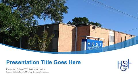 Houston Graduate School of Theology Course/Courseware Creation PPT Template