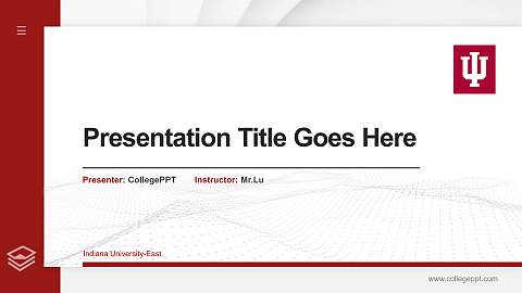 Indiana University-East Thesis Proposal/Graduation Defense PPT Template