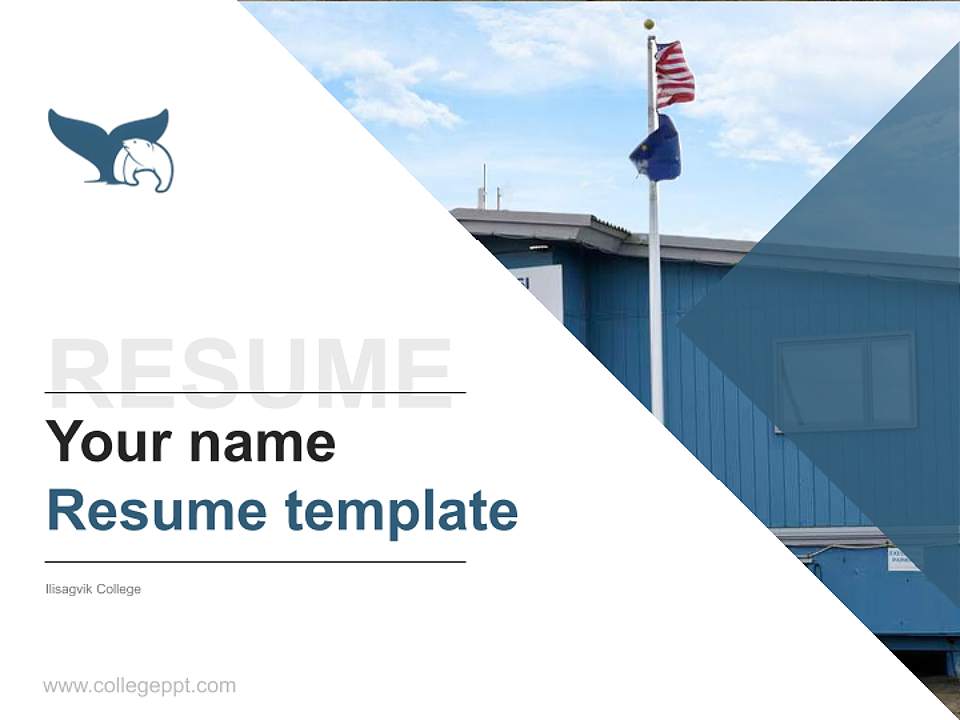 Ilisagvik College Resume PPT Template4:3 ratio PPT effect preview image5