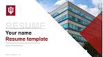 Indiana University-South Bend Resume Templat PPT