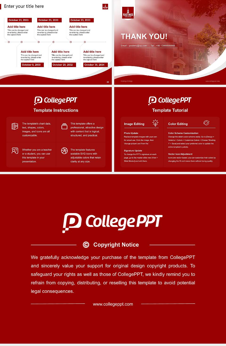 Hastings College Lecture Sharing and Networking Event PPT Template4:3 ratio PPT effect preview image4