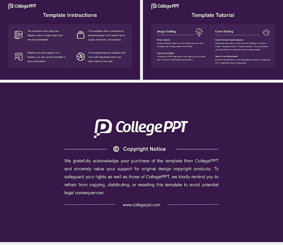 Houghton University Academic Presentation/Research Findings Report PPT Template16:9 ratio PPT effect preview image5