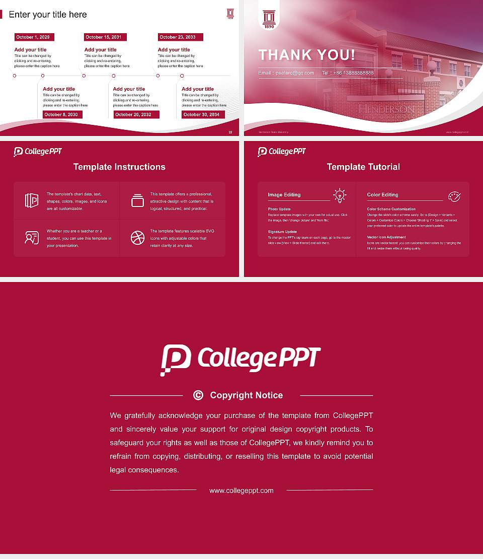 Henderson State University Lecture Sharing and Networking Event PPT Template16:9 ratio PPT effect preview image4