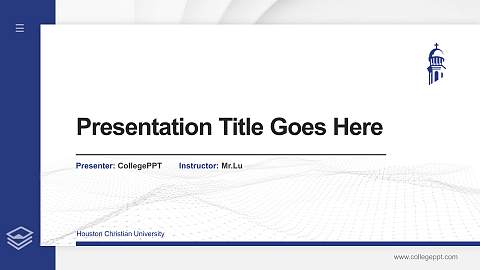 Houston Christian University Thesis Proposal/Graduation Defense PPT Template