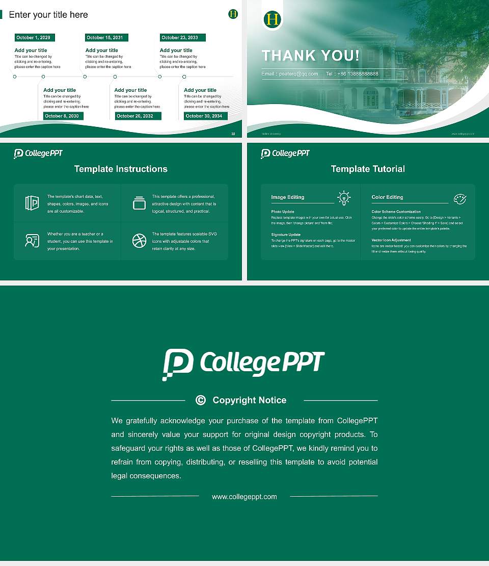 Hollins University Lecture Sharing and Networking Event PPT Template16:9 ratio PPT effect preview image4