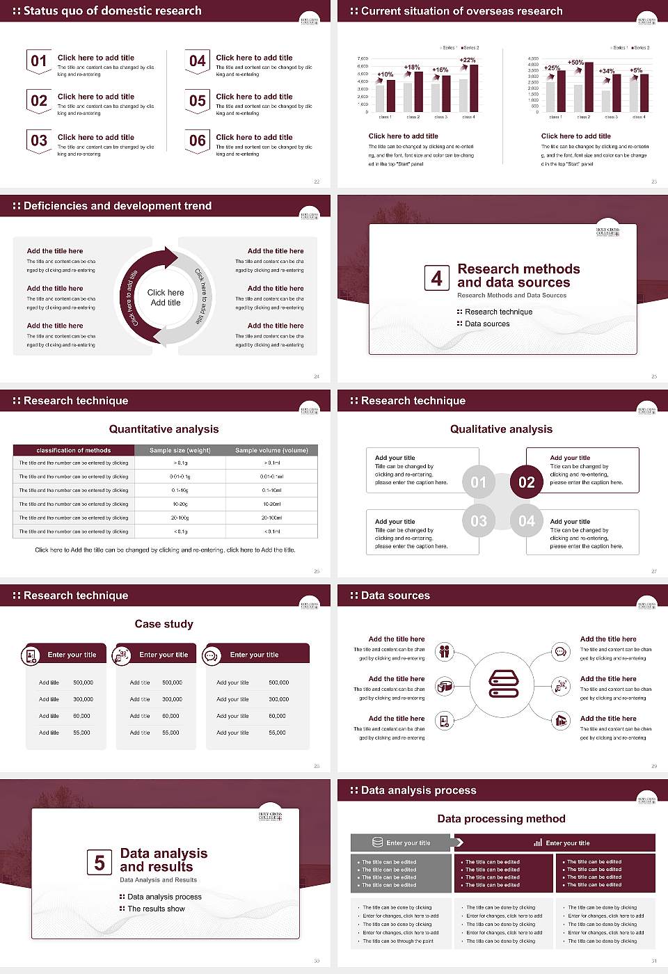 Holy Cross College Graduation Thesis Defense PPT Template16:9 ratio PPT effect preview image4