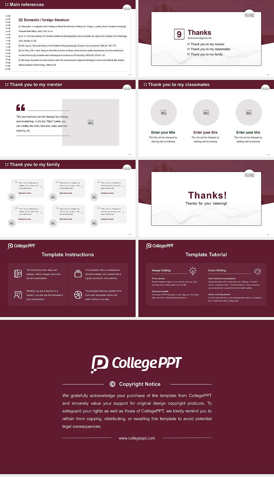 Holy Cross College Graduation Thesis Defense PPT Template16:9 ratio PPT effect preview image7