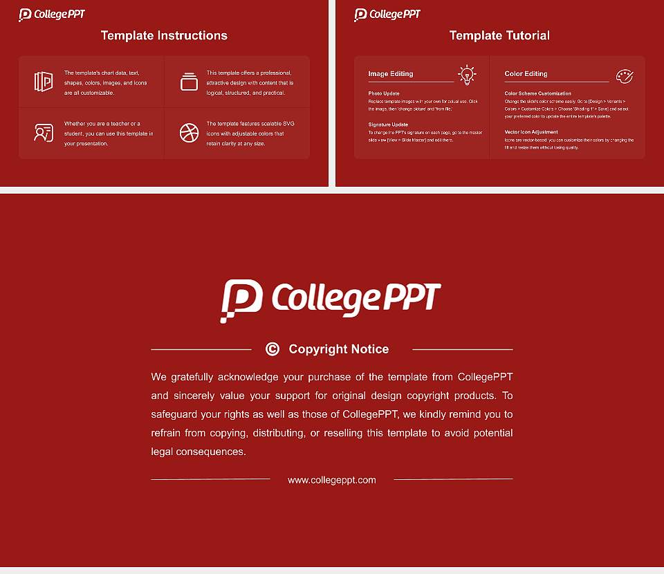 Indiana University-Purdue University-Indianapolis Course/Courseware Creation PPT Template16:9 ratio PPT effect preview image5