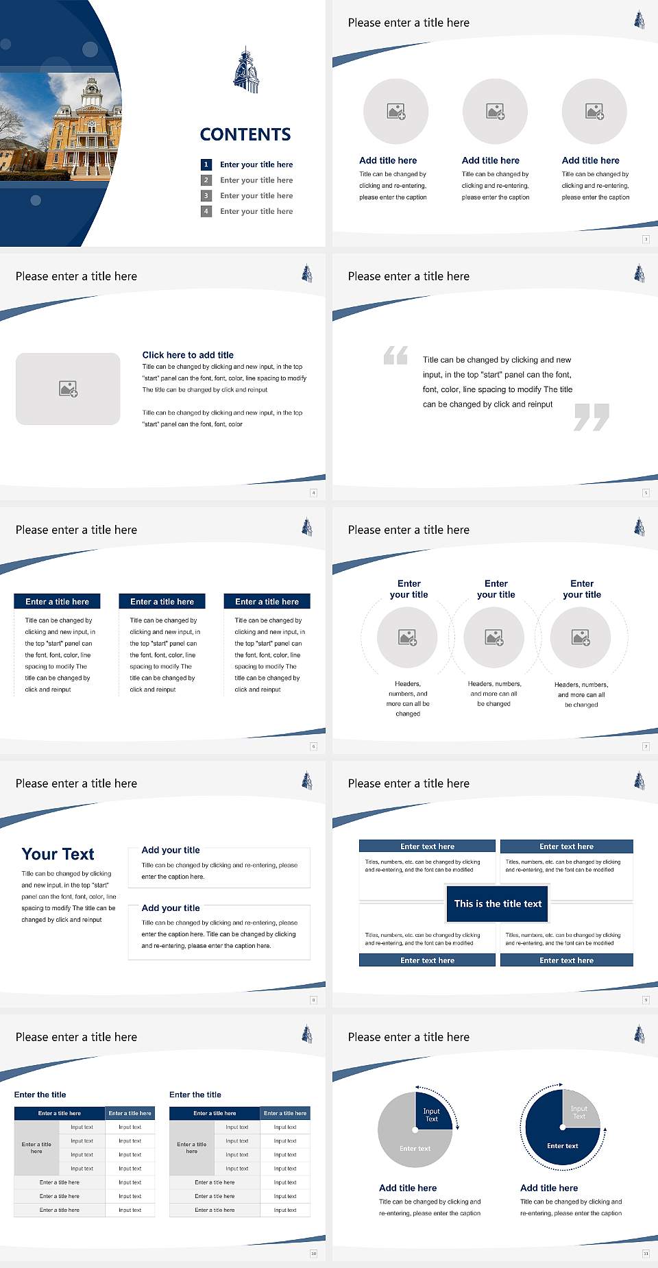 Hillsdale College Course/Courseware Creation PPT Template4:3 ratio PPT effect preview image2