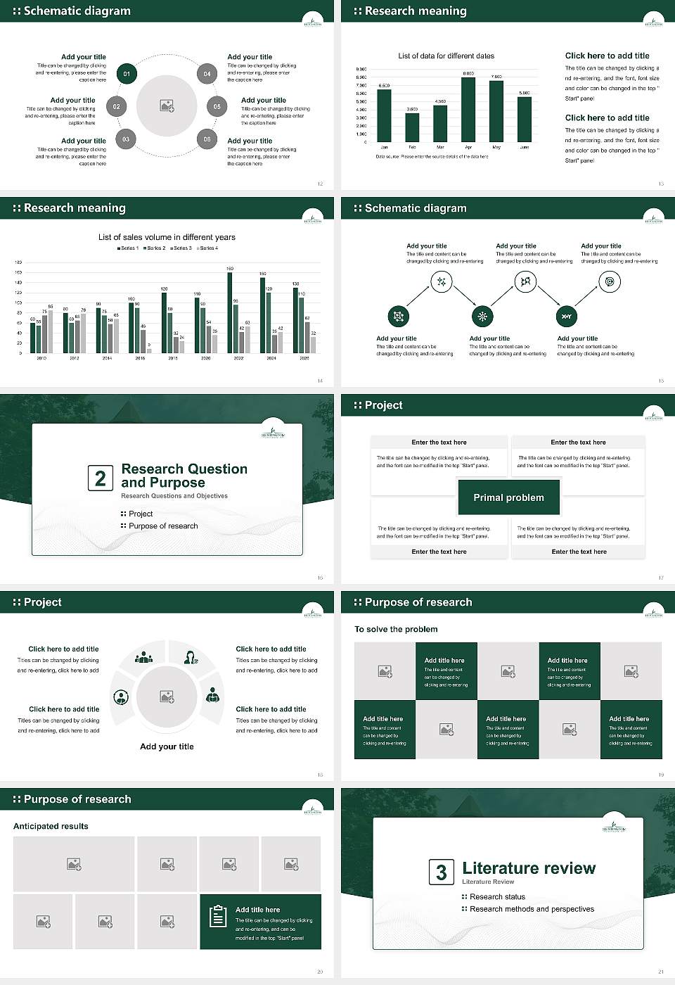 Huntington University Graduation Thesis Defense PPT Template16:9 ratio PPT effect preview image3