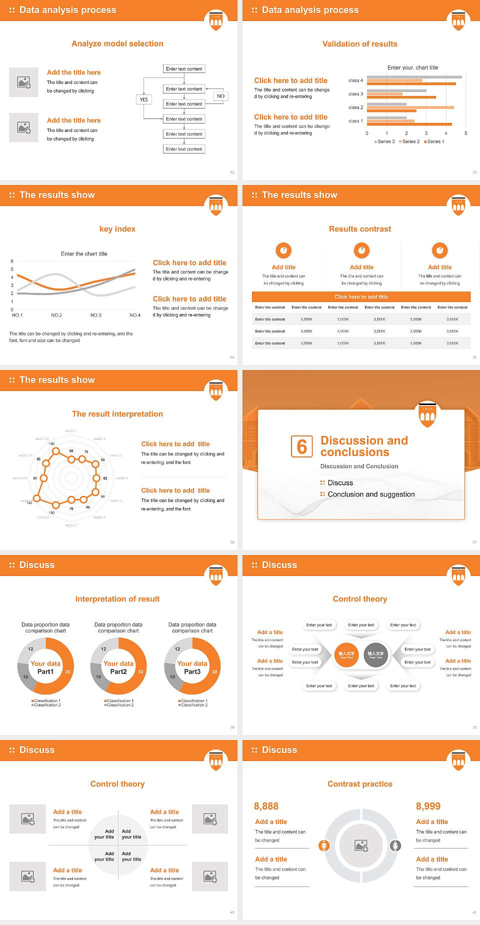 Hendrix College Graduation Thesis Defense PPT Template4:3 ratio PPT effect preview image5