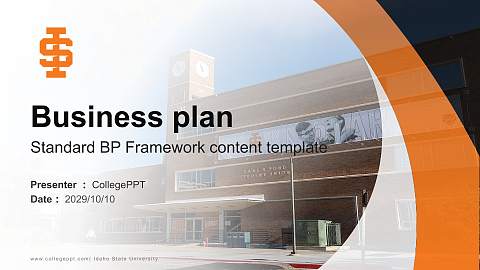 Idaho State University Competition/Entrepreneurship Contest PPT Template