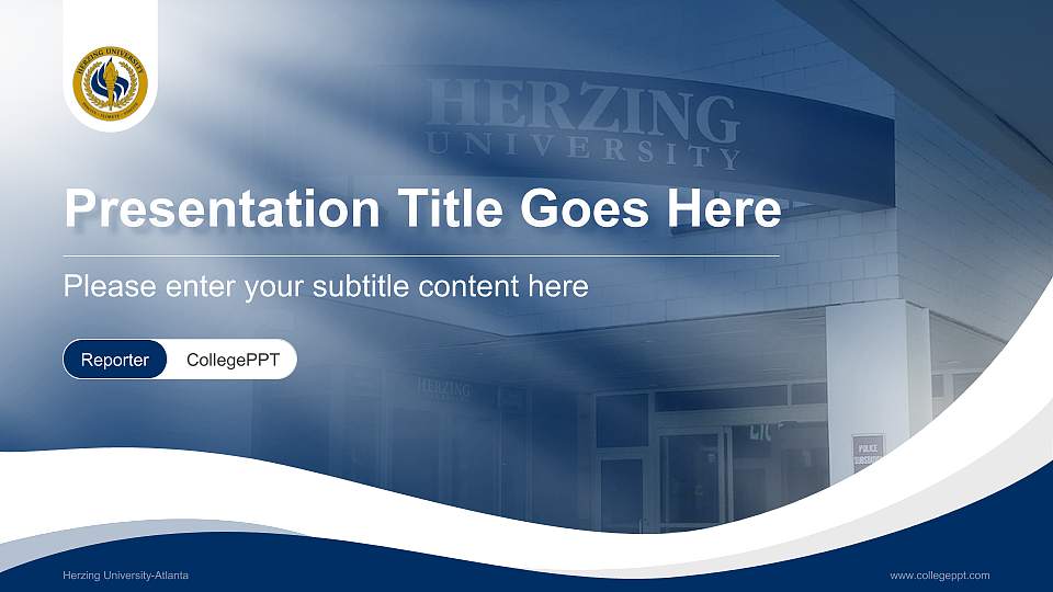 Herzing University-Atlanta Lecture Sharing and Networking Event PPT Template16:9 ratio PPT effect preview image