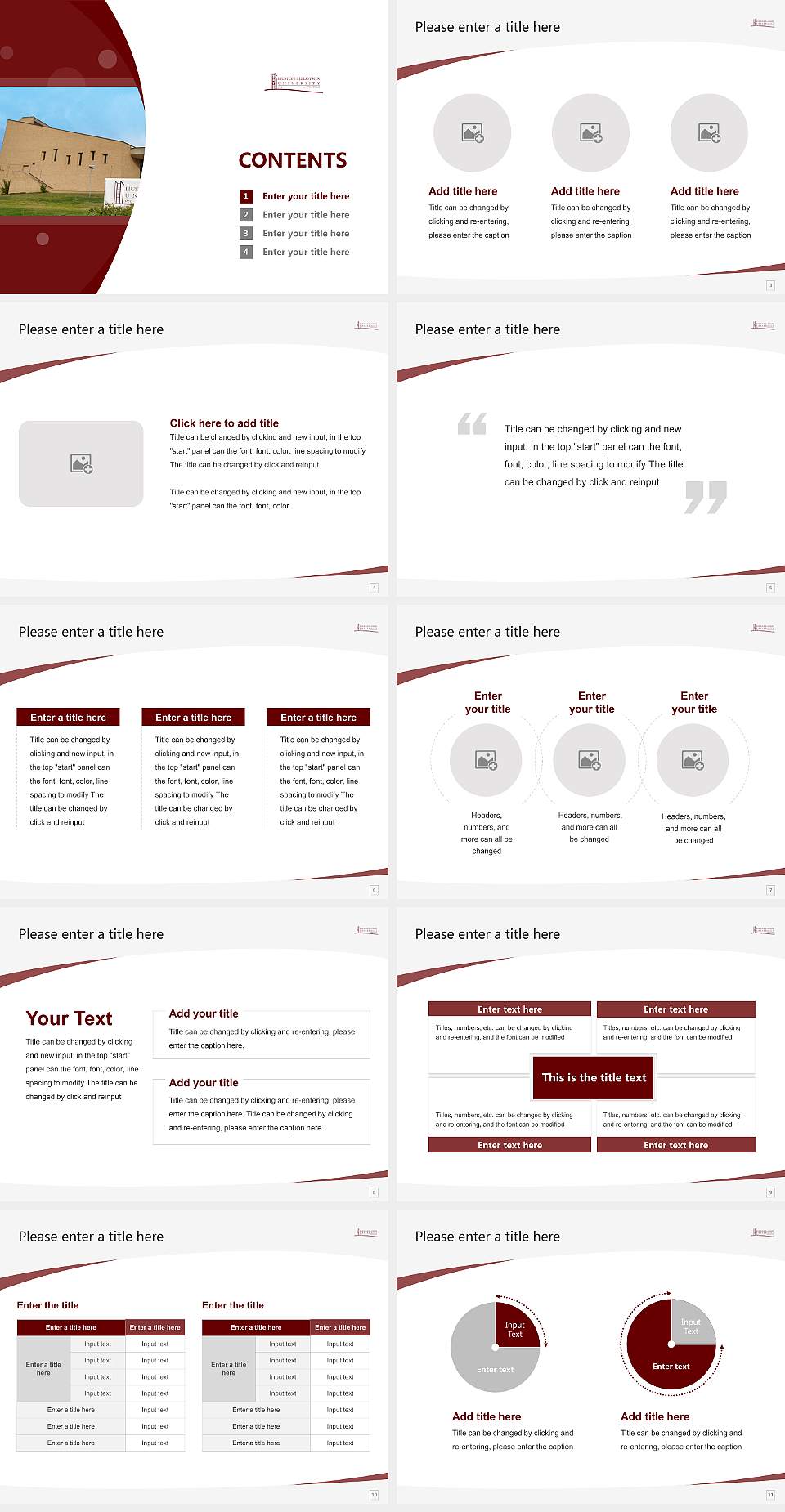 Huston-Tillotson University Course/Courseware Creation PPT Template4:3 ratio PPT effect preview image2