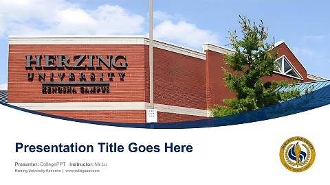 Herzing University-Kenosha Course/Courseware Creation PPT Template