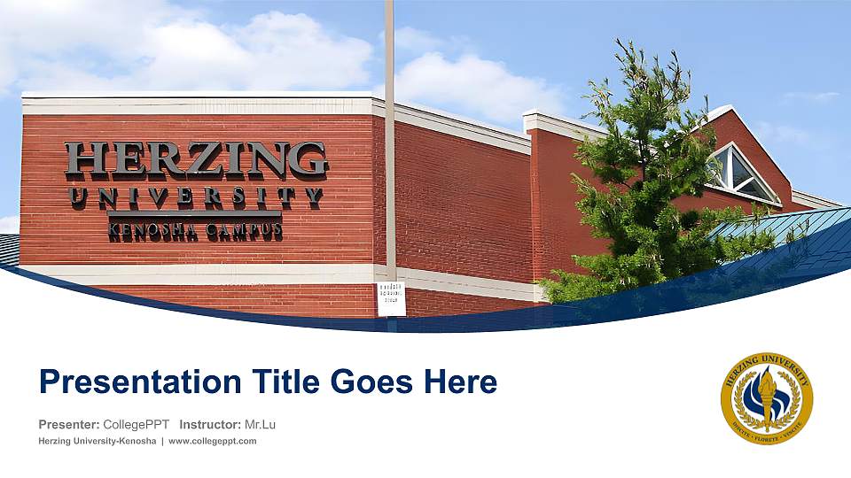 Herzing University-Kenosha Course/Courseware Creation PPT Template16:9 ratio PPT effect preview image