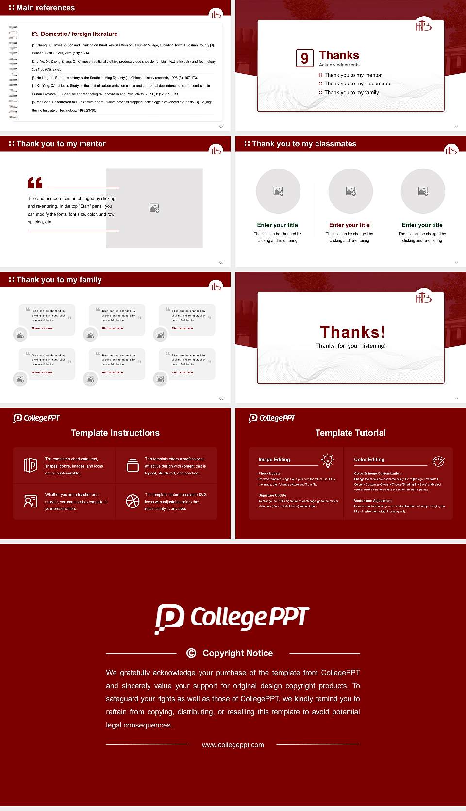 Hood Theological Seminary Graduation Thesis Defense PPT Template16:9 ratio PPT effect preview image7