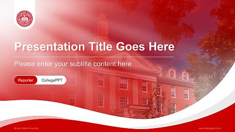 Illinois State University Lecture Sharing and Networking Event PPT Template