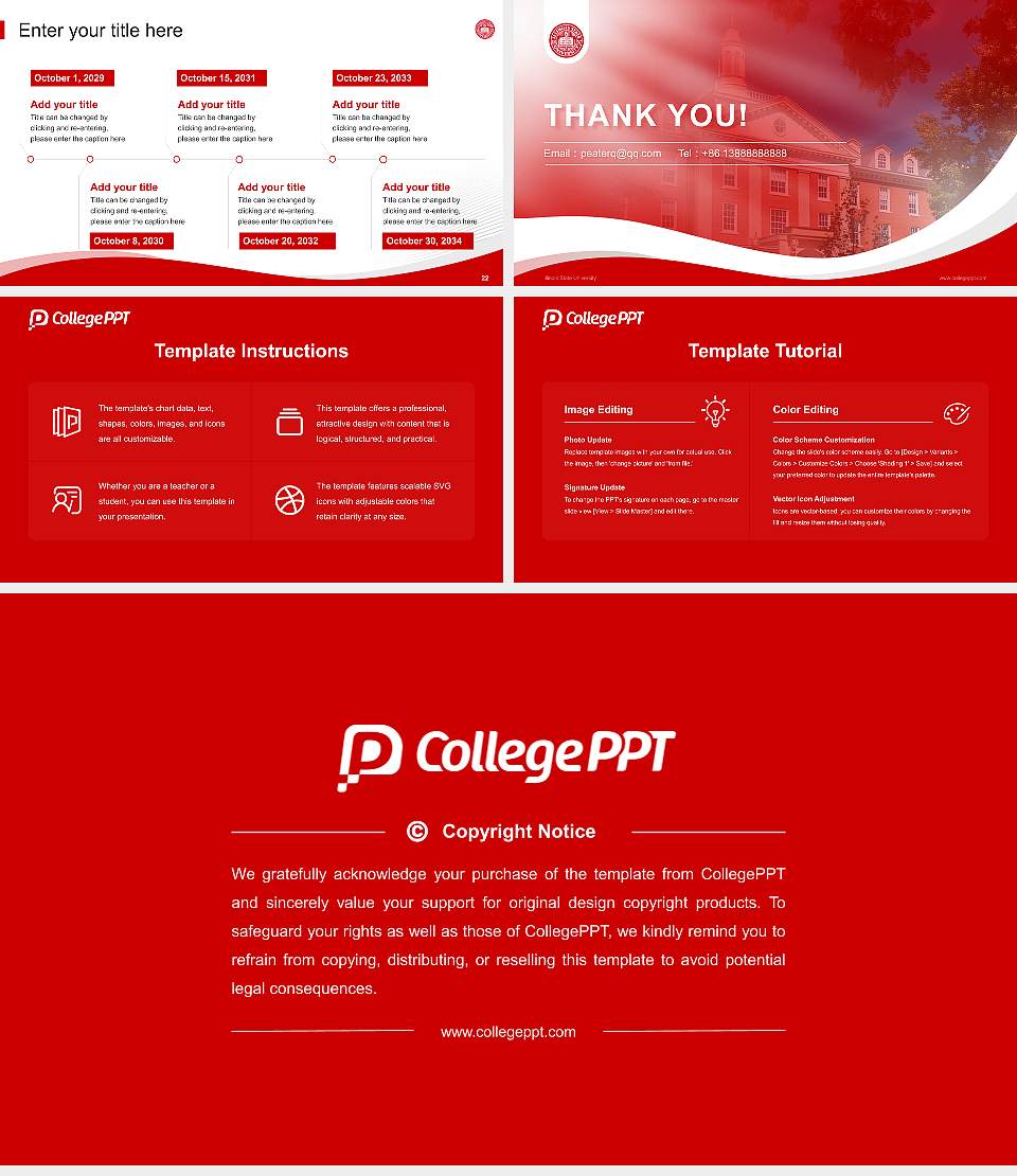 Illinois State University Lecture Sharing and Networking Event PPT Template16:9 ratio PPT effect preview image4