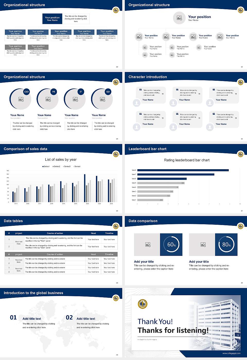 Herzing University-Minneapolis Academic Presentation/Research Findings Report PPT Template16:9 ratio PPT effect preview image4