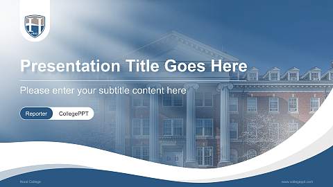 Hood College Lecture Sharing and Networking Event PPT Template