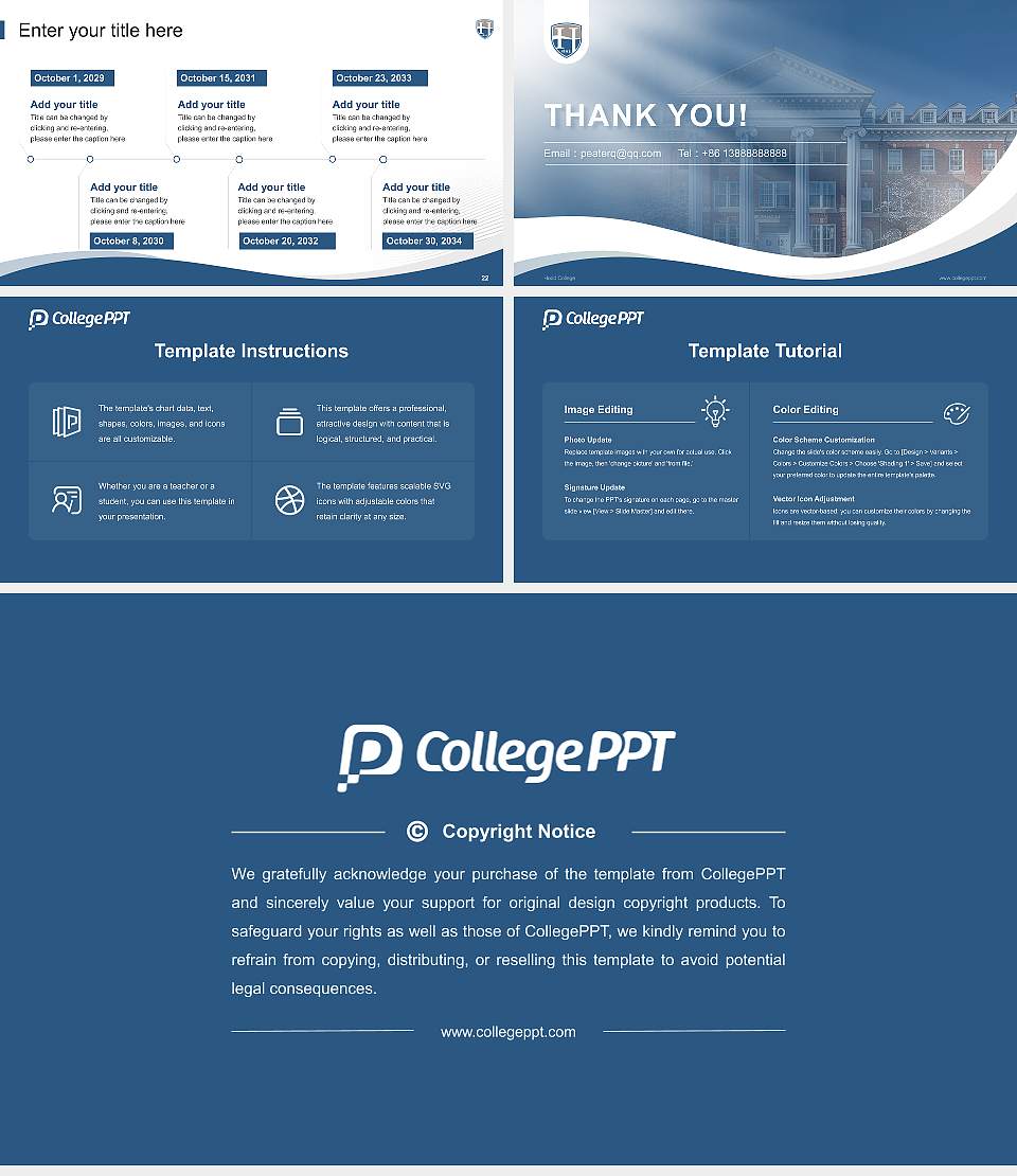 Hood College Lecture Sharing and Networking Event PPT Template16:9 ratio PPT effect preview image4