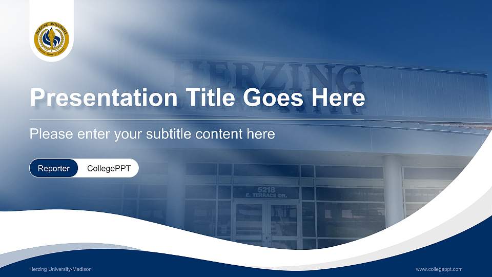 Herzing University-Madison Lecture Sharing and Networking Event PPT Template16:9 ratio PPT effect preview image