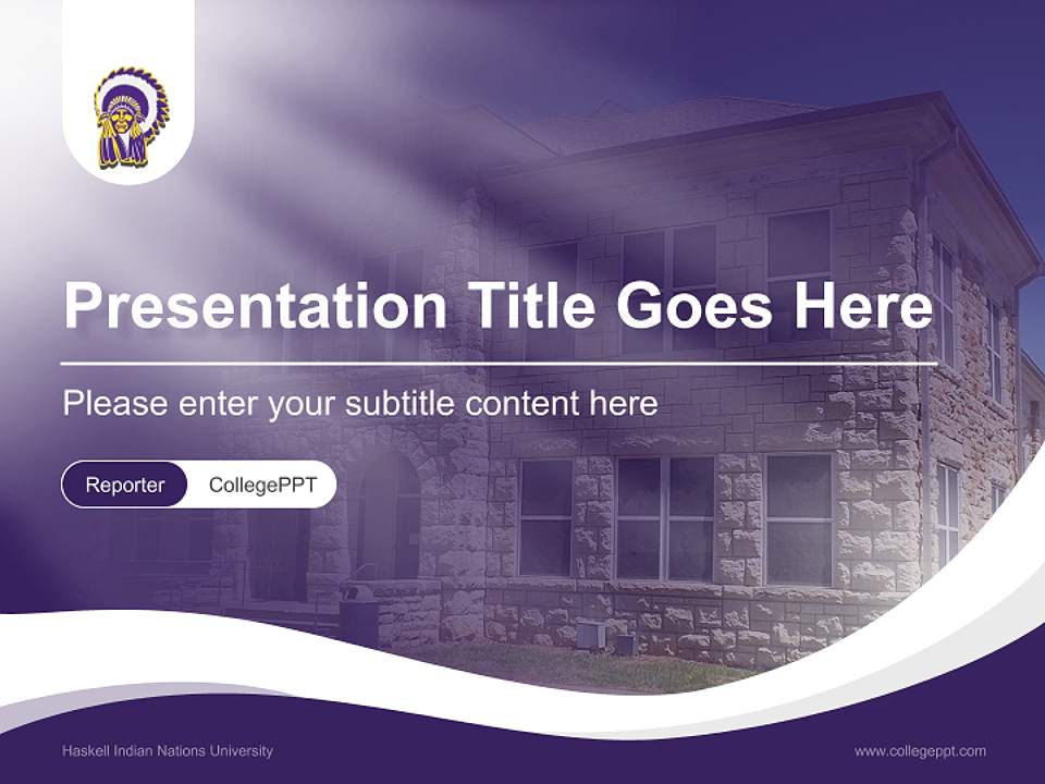 Haskell Indian Nations University Lecture Sharing and Networking Event PPT Template4:3 ratio PPT effect preview image4