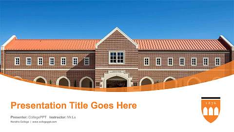 Hendrix College Course/Courseware Creation PPT Template