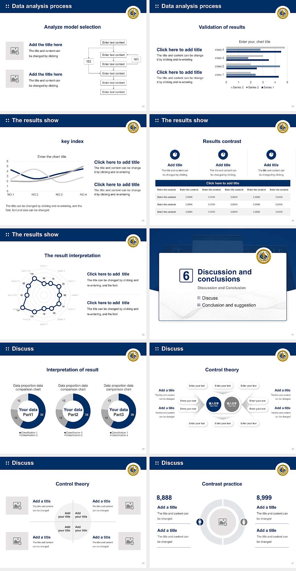 Herzing University-Birmingham Graduation Thesis Defense PPT Template4:3 ratio PPT effect preview image5