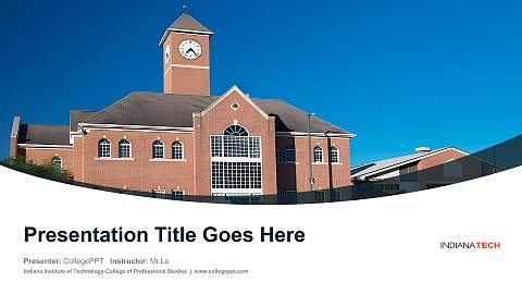 Indiana Institute of Technology-College of Professional Studies Course/Courseware Creation PPT Template